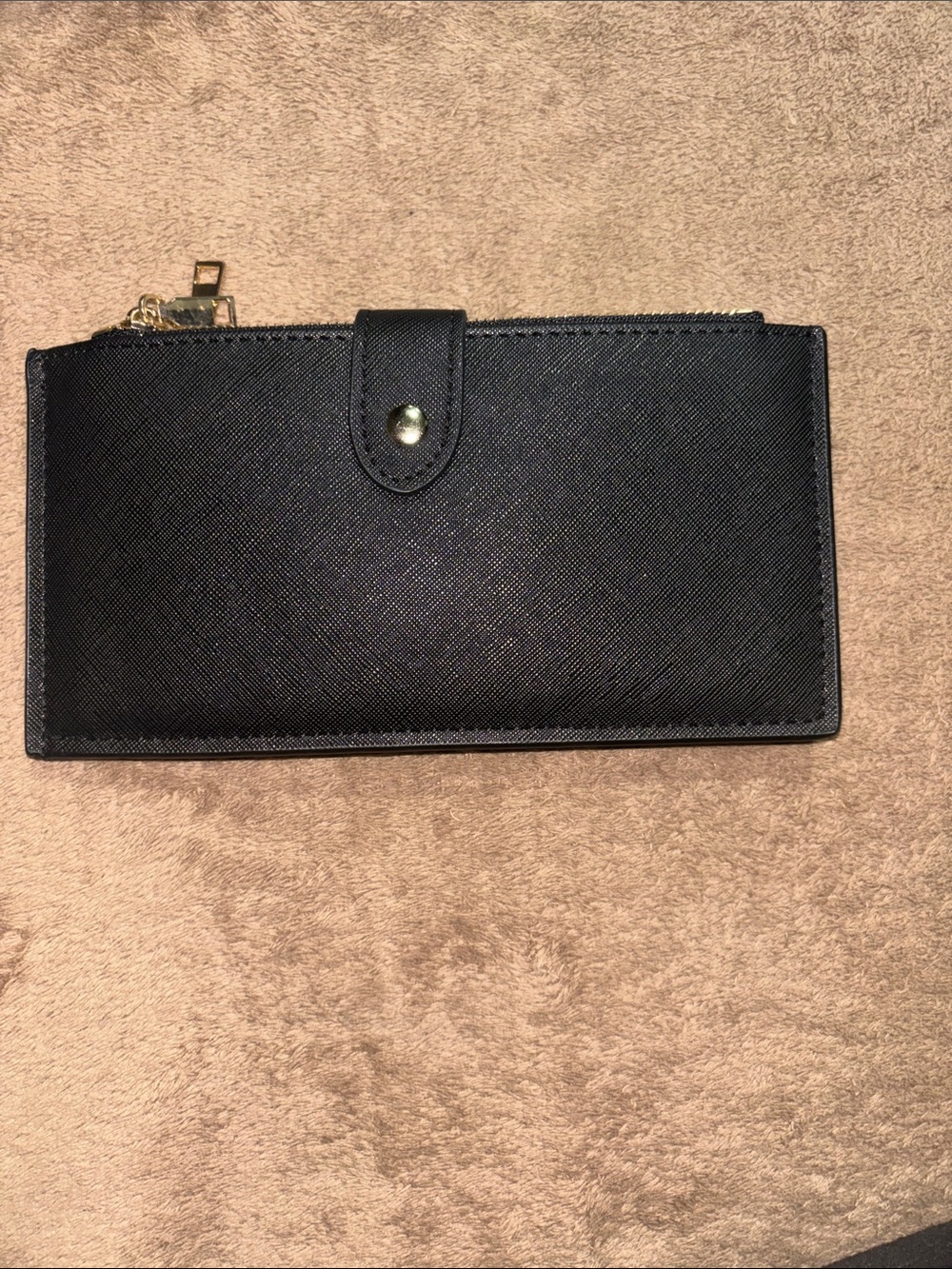 Black Women's Snap Wallet